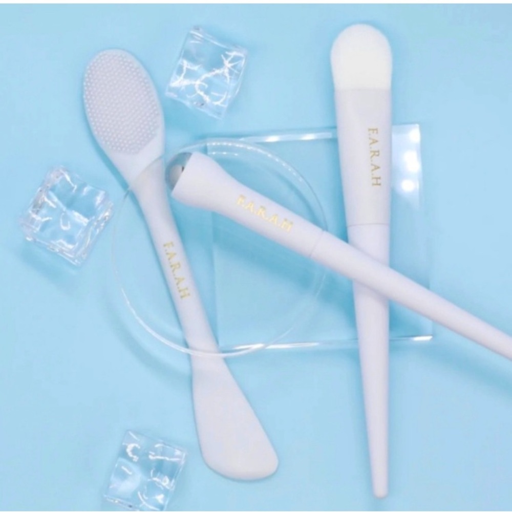 Farah Skincare Tools Set - White and Gold
